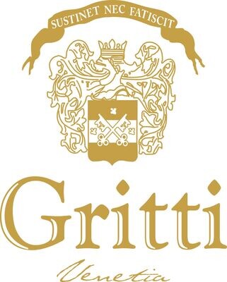 Logo mit goldenem Schriftzug ,,Gritti"
