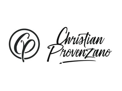 schwarzes Logo mit Schriftzug ,,Christian Provenzano"