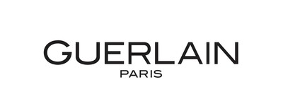schwarzes Logo mit Schriftzug ,,Guerlain Paris"