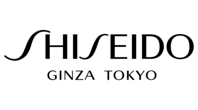 schwarzes Logo mit Schriftzug ,,Shiseido Ginza Tokyo"