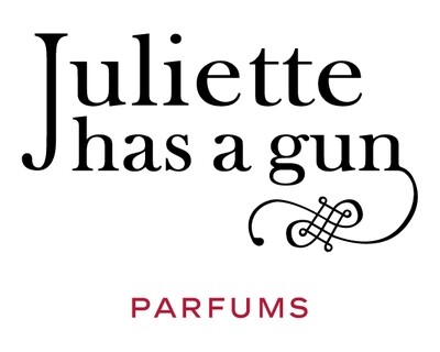schwarzes Logo mit Schriftzug ,,Juliette has a gun"
