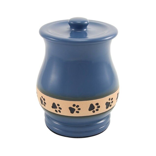 Pottery Paw Print Urns - Engravable