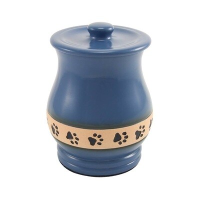 Pottery Paw Print Urns - Engravable
