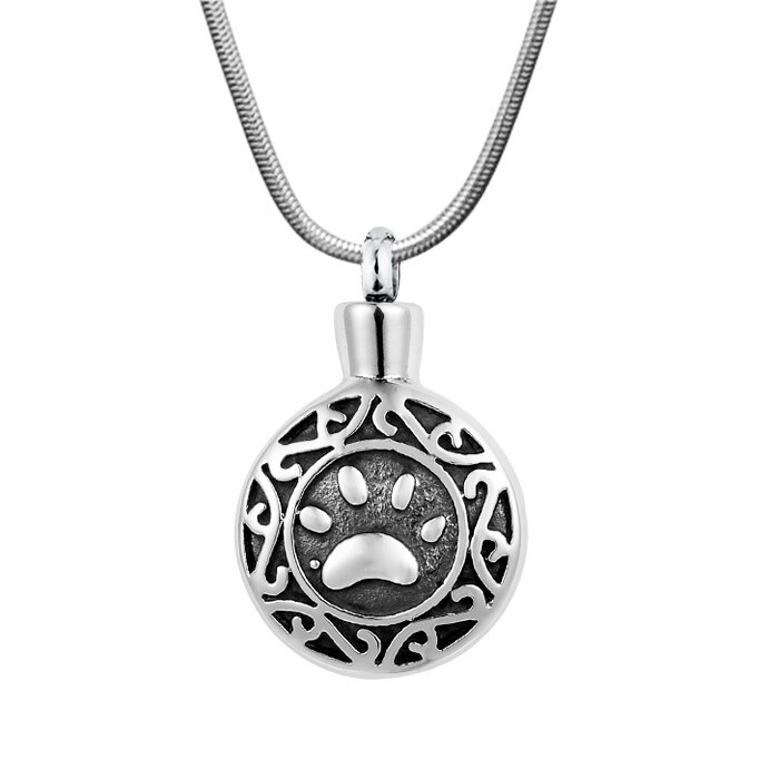 Keepsake Stainless Steel Pendants For Holding Cremains in Silver, Gold, Black &amp; Rose Gold