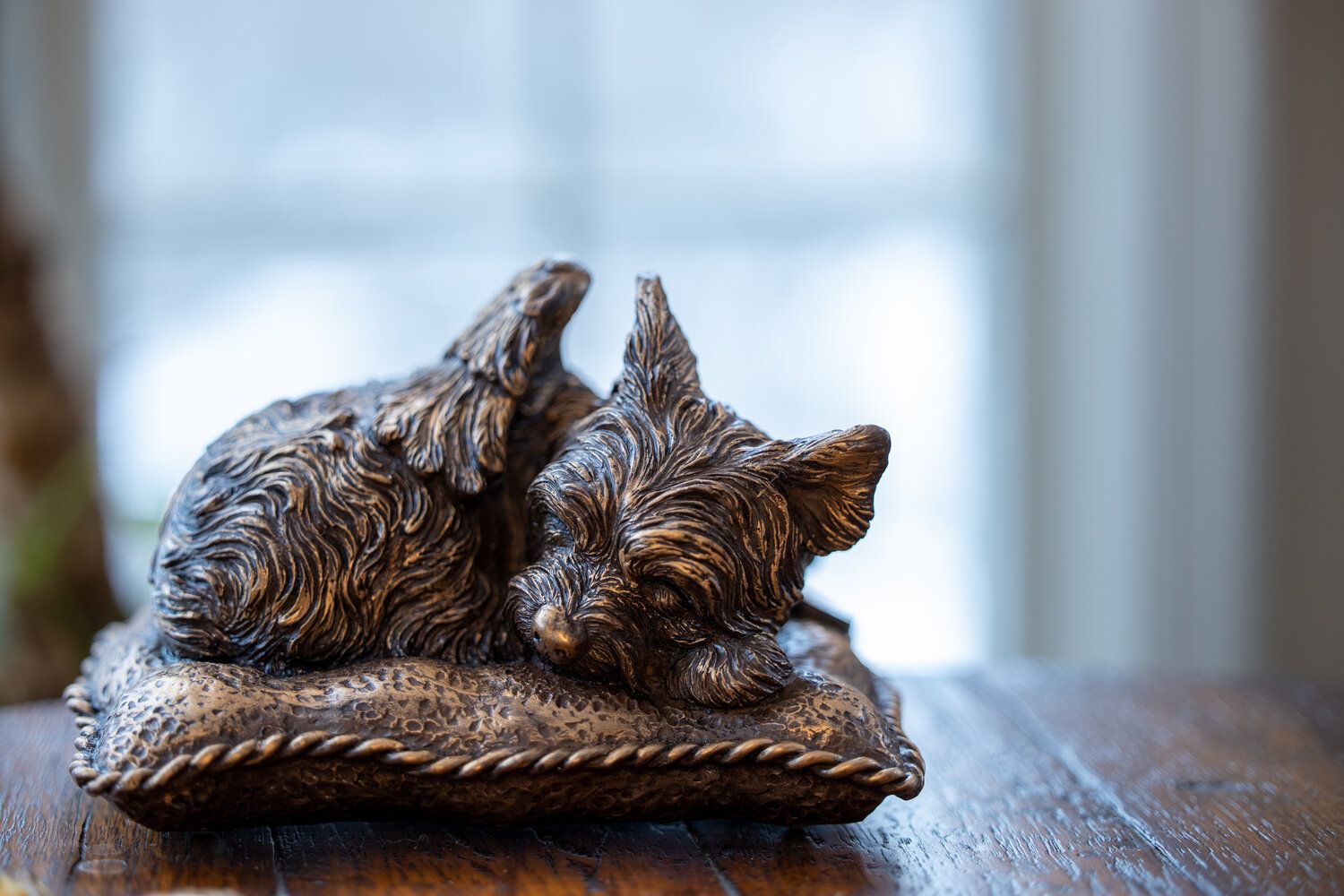 Yorkie Angel Dog urn