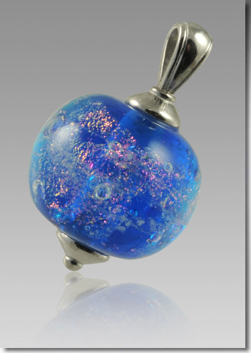 Swirling Galaxy Pendant with Ashes