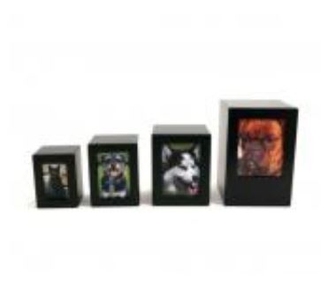 Photo Urns in  Cherry, Natural and Black