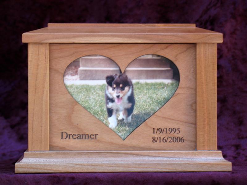Vertical Heart Frame Cherry