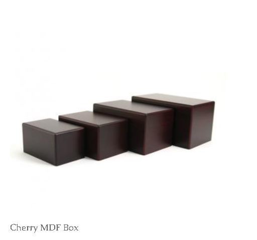Box Urns - Cherry, Natural &amp; Bamboo