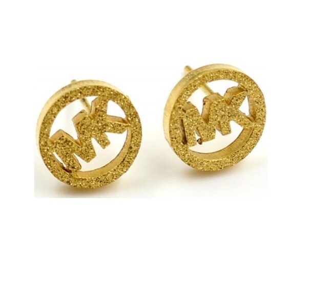 Stainless Steel Shimmer MK Studs