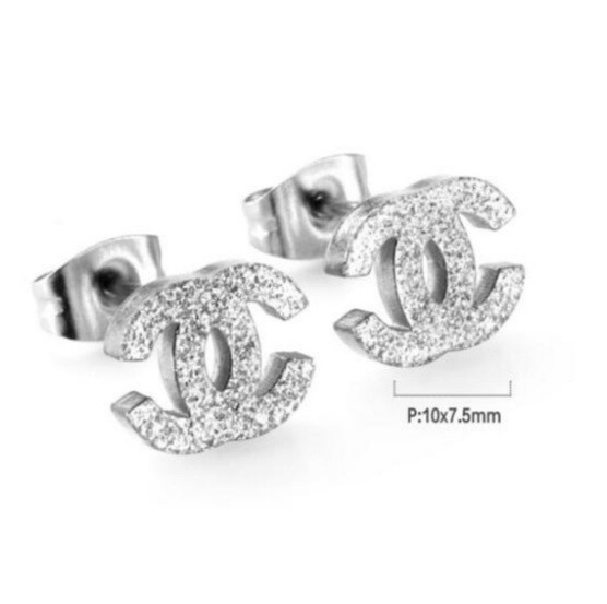 Stainless Steel CC Frosted Studs