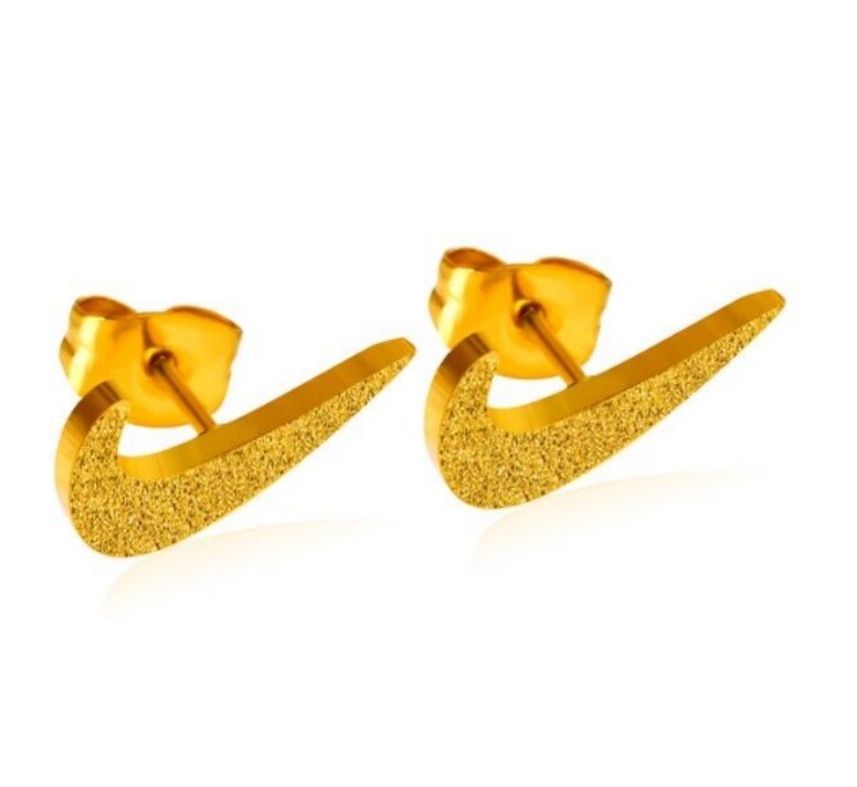 Stainless Steel Shimmer Nike Studs