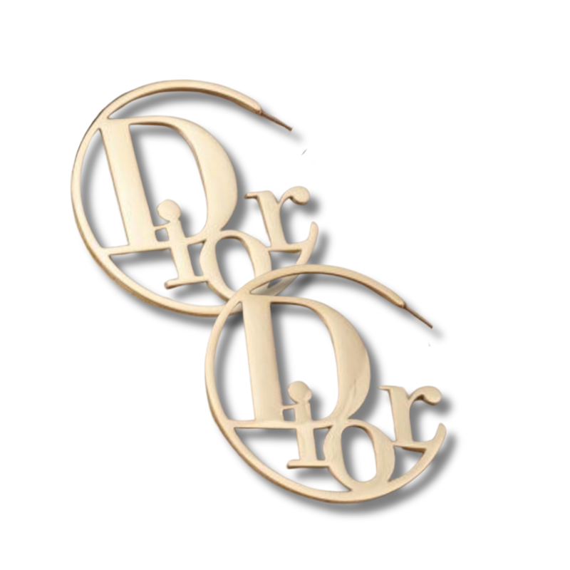Stainless Steel Dior Hoops