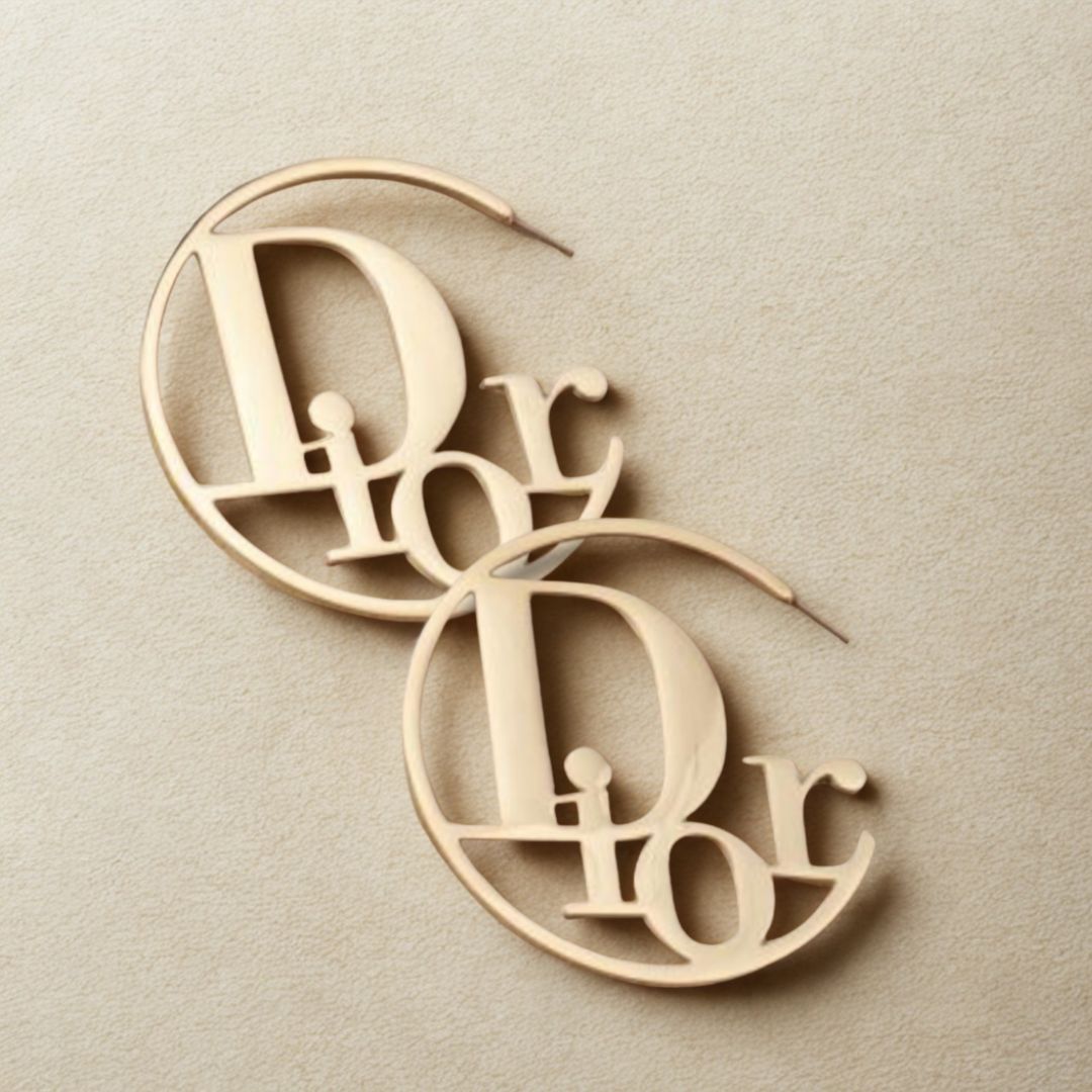 Stainless Steel Dior Hoops