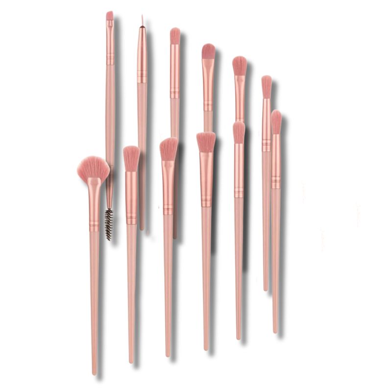Luxurious Rose 12pc Brush Set Luxurious Rose 12pc Brush Set