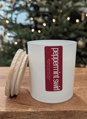 peppermint swirl - matte white