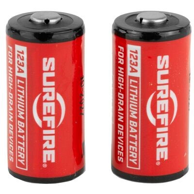 Surefire CR123A Lithium - 2 Pack - Red