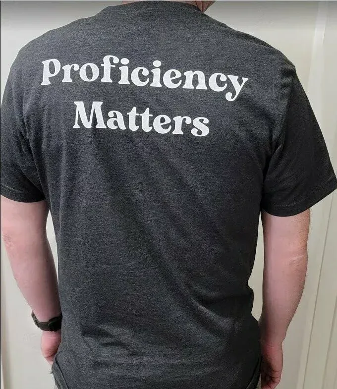 Advent Training Proficiency Matters: T-Shirt Unisex MEDIUM