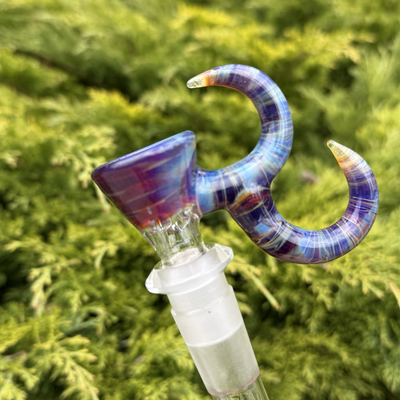 Gump Glass Double Horn Bowl 14mm 3 Hole - (F)