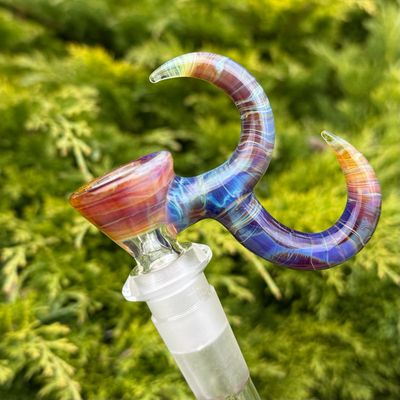 Gump Glass Double Horn Bowl 14mm 1 Hole - (B)