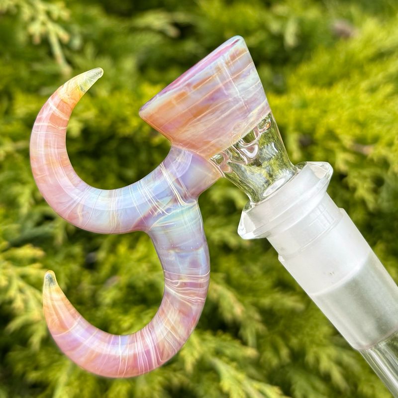 Gump Glass Double Horn Bowl 14mm 3 Hole - (D)