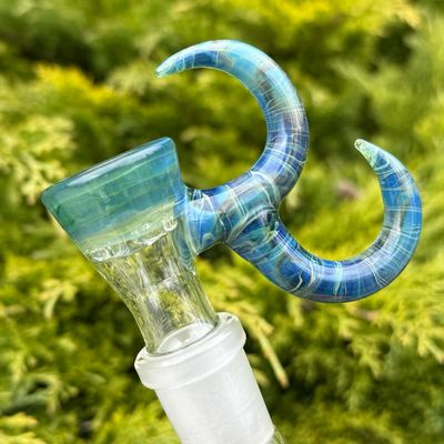 Gump Glass Double Horn Bowl 18mm 4 Hole - (I)