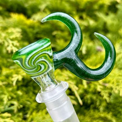 Gump Glass 1/1 Double Horn Bowl 14mm 1 Hole - (K)