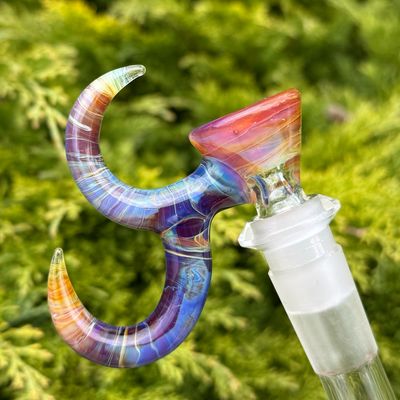 Gump Glass Double Horn Bowl 14mm 1 Hole - (B)