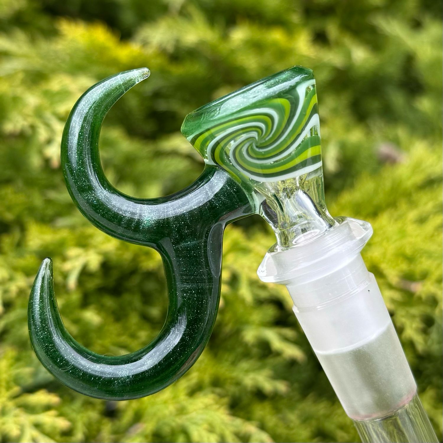 Gump Glass 1/1 Double Horn Bowl 14mm 1 Hole - (K)