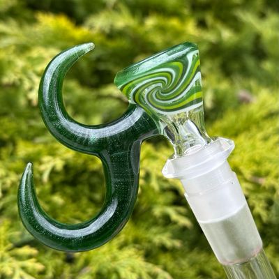 Gump Glass 1/1 Double Horn Bowl 14mm 1 Hole - (K)