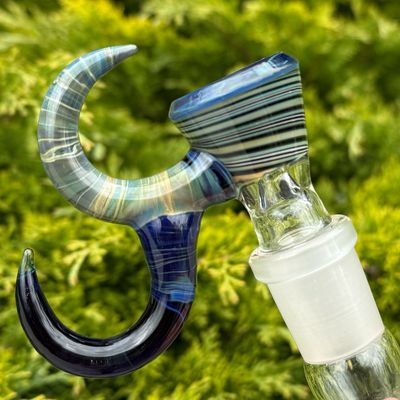 Gump Glass 1/1 Double Horn Bowl 18mm 1 Hole - (L)