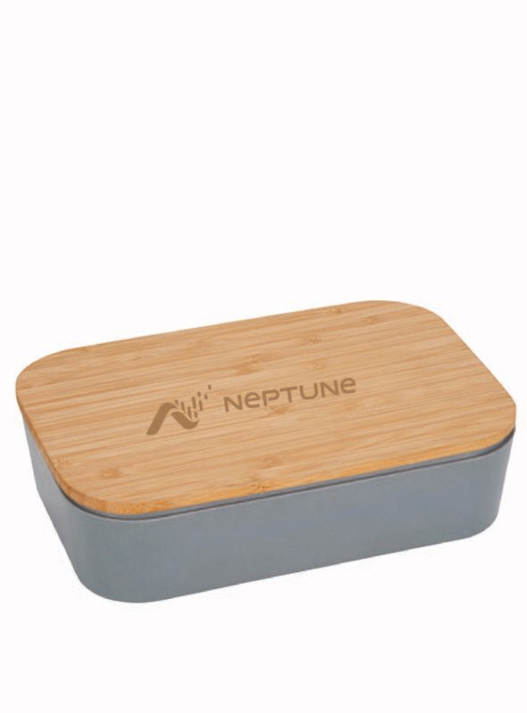 Bamboo Fiber Lunch Box with Cutting Board Lid