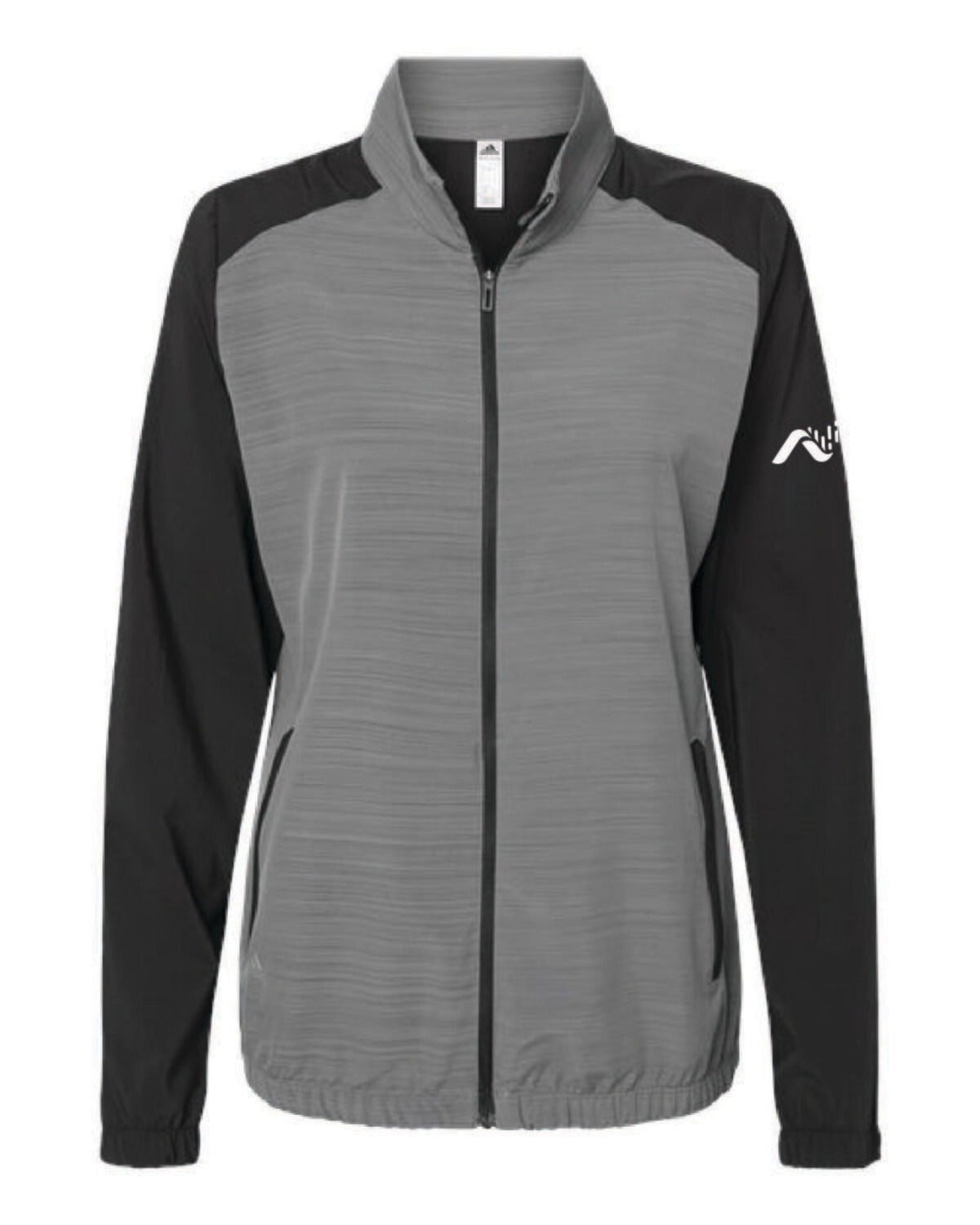 Adidas Ladies Heather Block Full Zip Wind Jacket