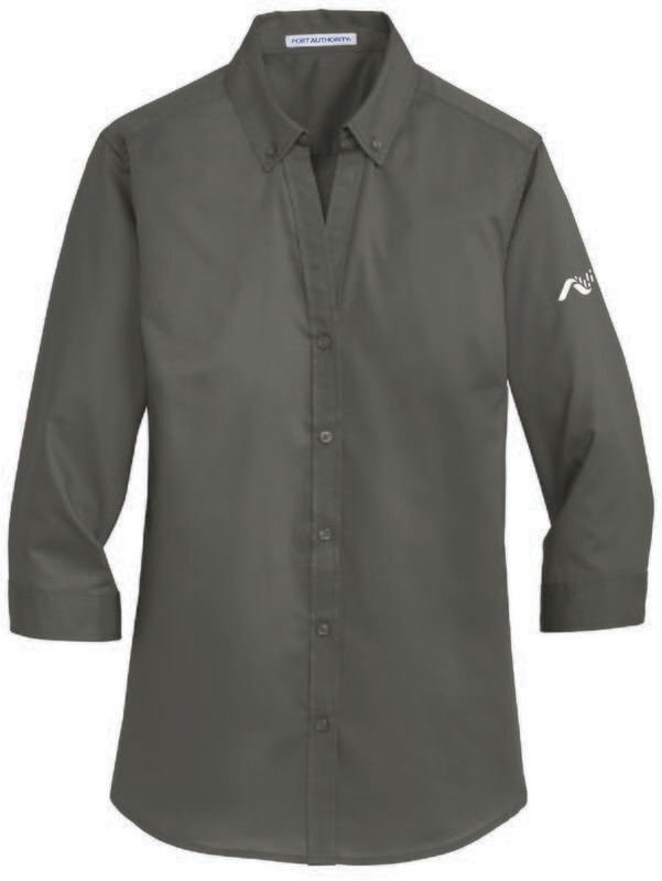 Port Authority Ladies ¾ Sleeve SuperPro Twill Shirt