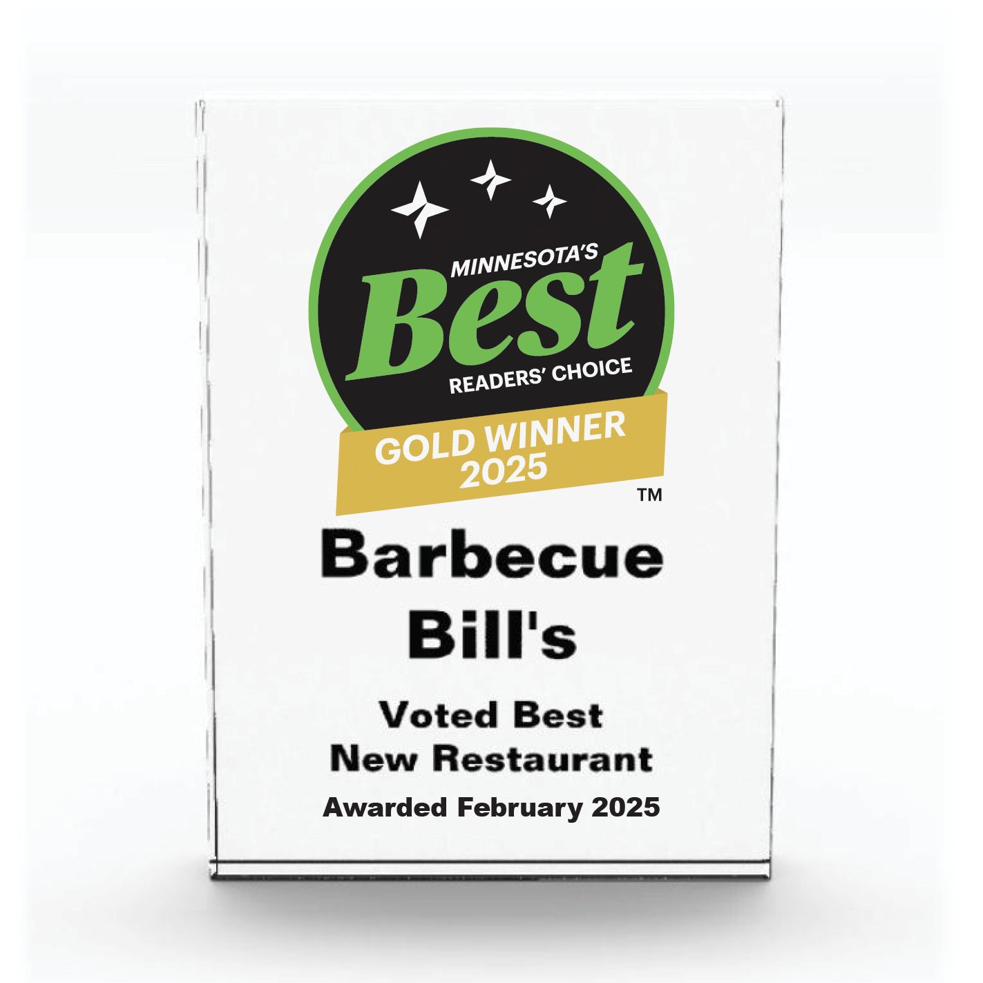 Acrylic Winner&#39;s Award - Vertical