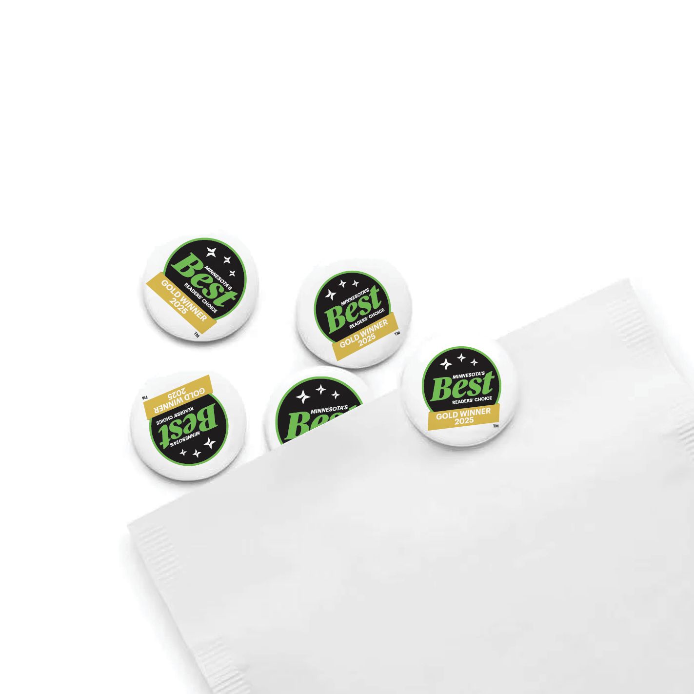 Round Buttons (Packs of 10)