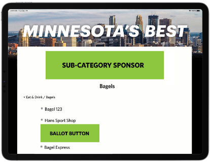 Voting Ballot Button