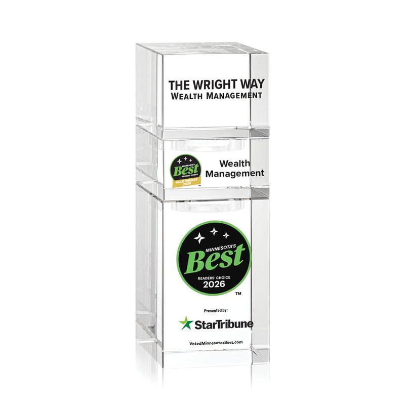 Crystal Winner's Award - Stackable Tower