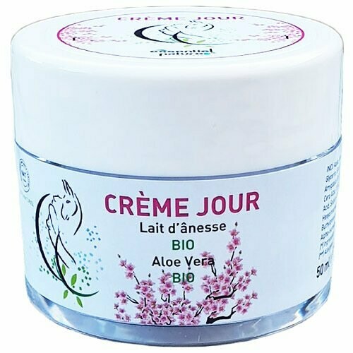 Crème de jour au lait d'ânesse bio FLEUR DE CERISIER