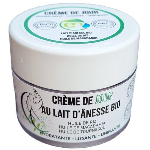 CRÈME DE JOUR BIO AU LAIT D'ÂNESSE