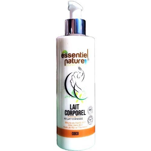 Lait corporel hydratant au lait d'ânesse bio COCO