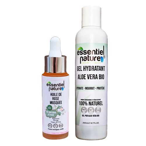 Pack rose musqué et aloe vera