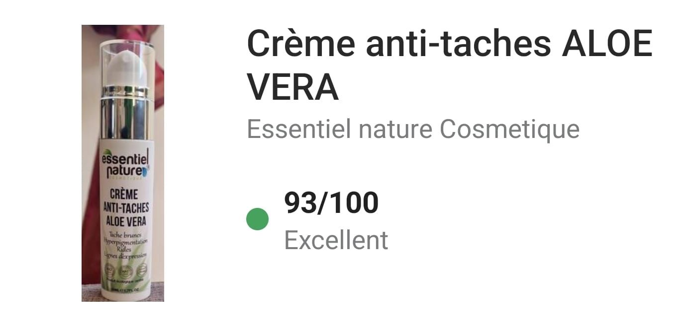 CRÈME SPÉCIALE TACHE ALOE VERA