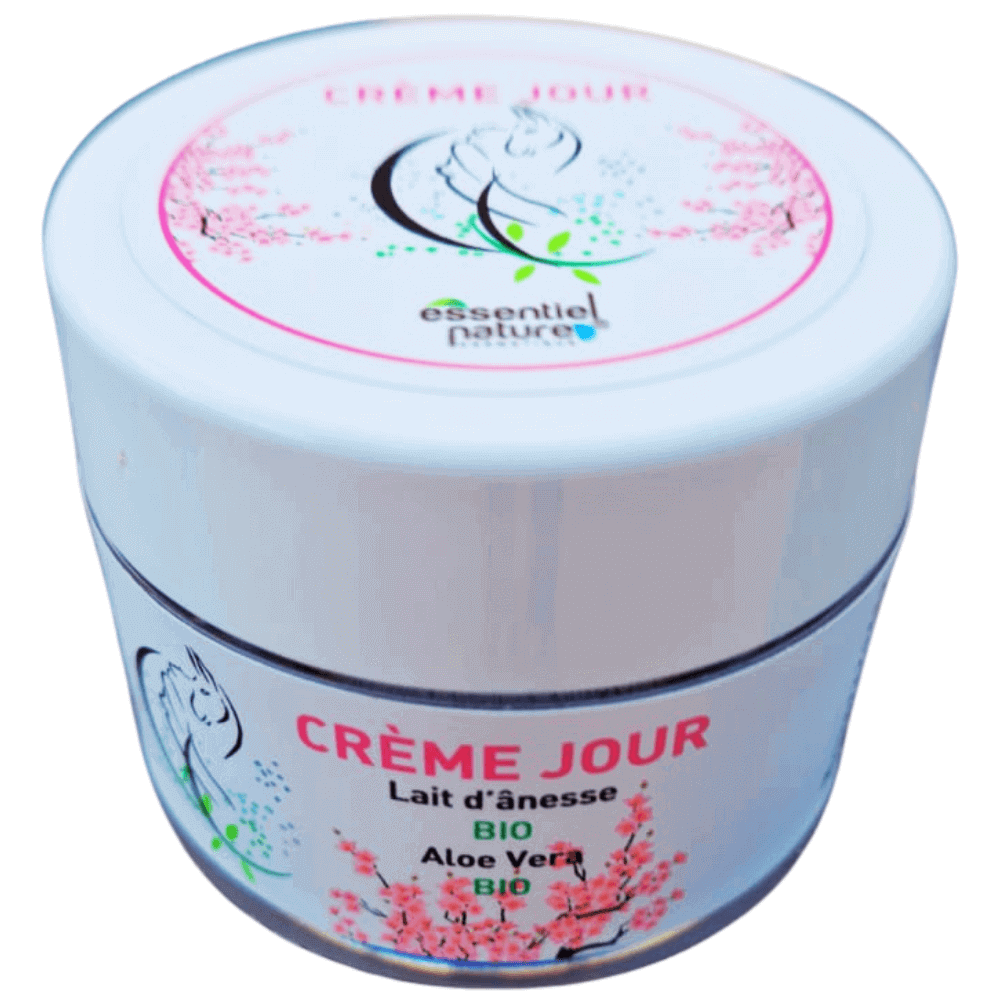Crème de Jour au Lait d’Ânesse Bio – Fleur de Cerisier