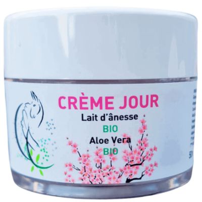 Crème de Jour au Lait d’Ânesse Bio – Fleur de Cerisier