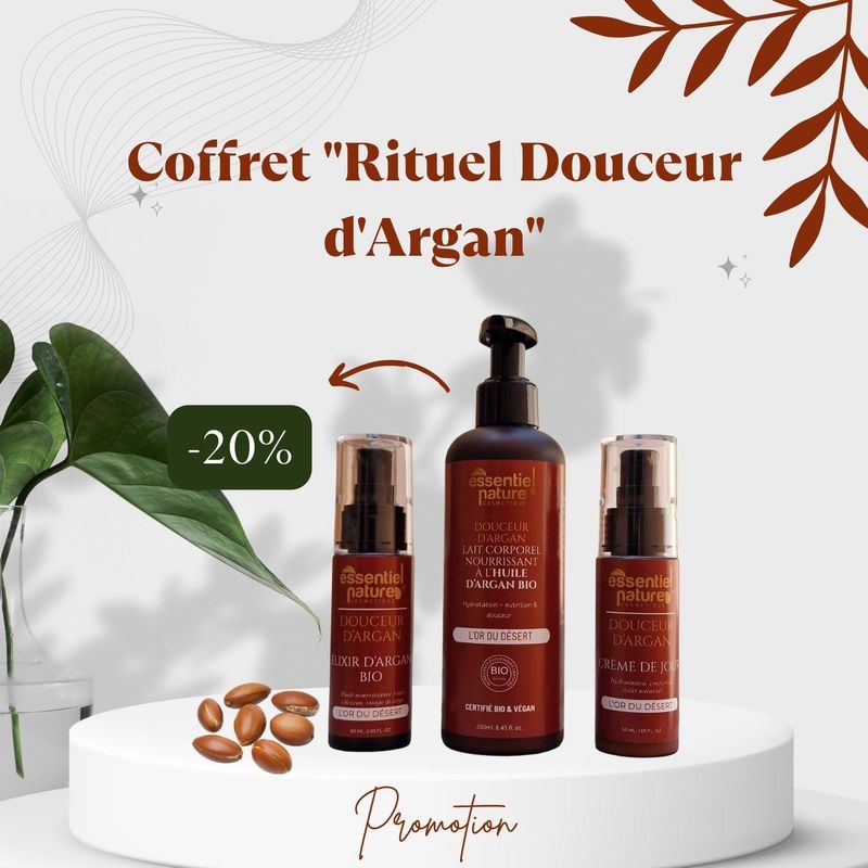 Coffret Coffret "Rituel Douceur d'Argan" – 3 soins sublimateurs avec -20 %