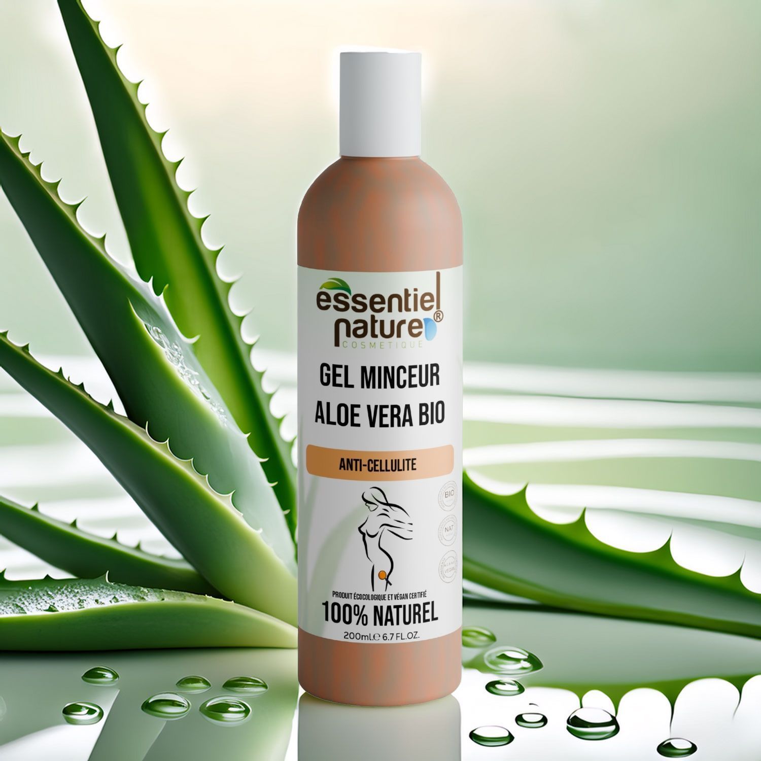 Straffendes Anti-Cellulite-Gel mit Bio-Aloe Vera