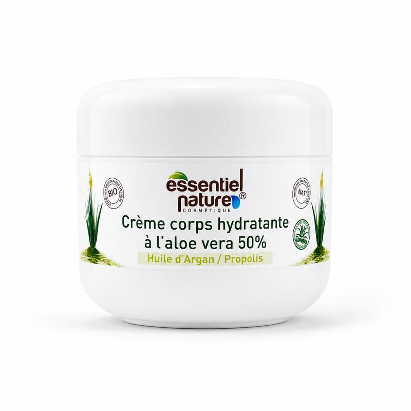 Crème Hydratante Corps BIO – Aloe Vera, Argan & Propolis