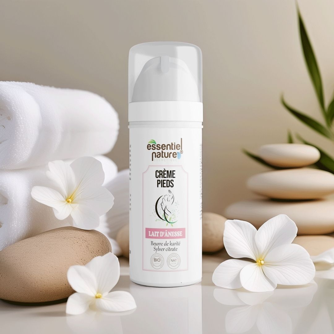 Crème Pieds au Lait d’Ânesse Bio - Nutrition & Douceur
