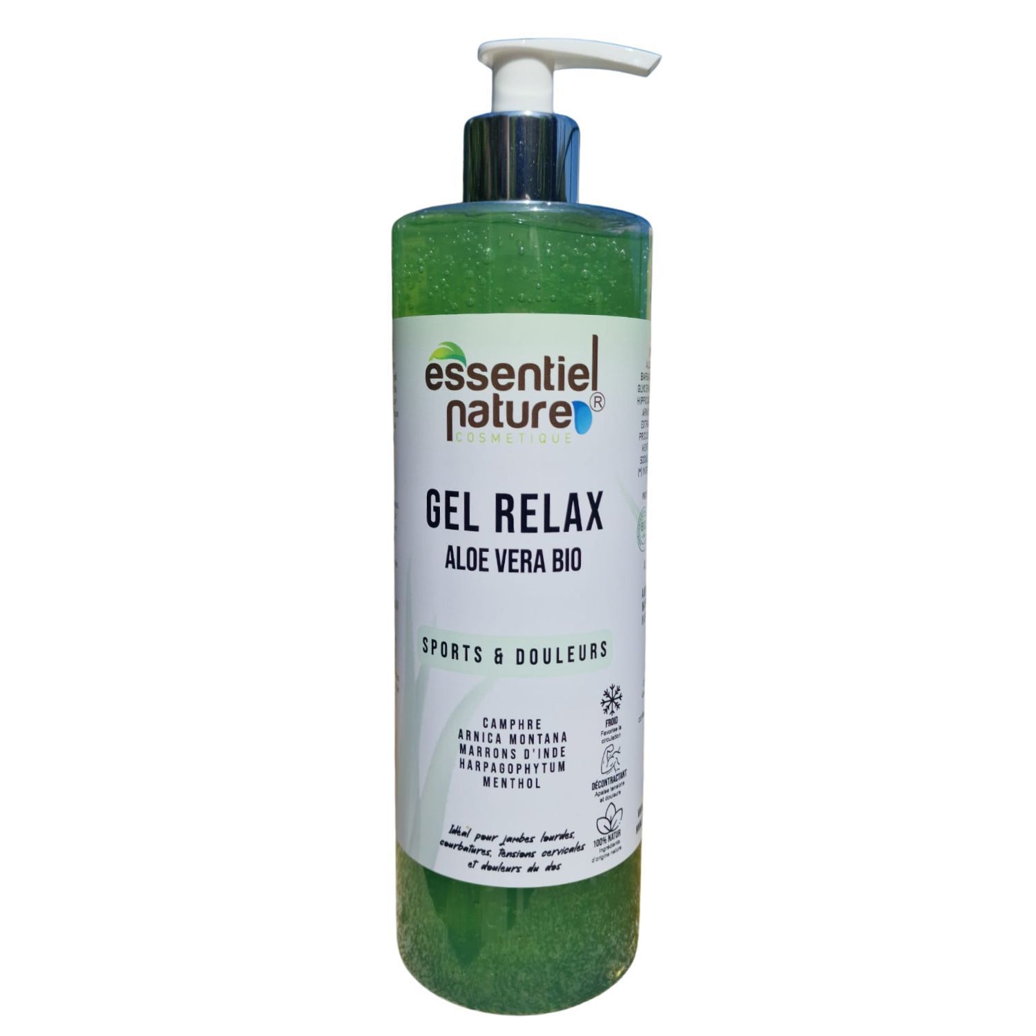 Gel Relax Aloe Vera  Fracheur, Confort & Dtente